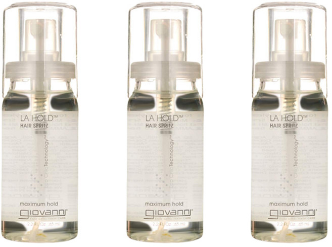 지오바니 L.A. 홀드 헤어 스프리츠 맥시멈 고정력, 65ml, 3개