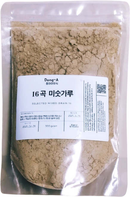 [동아이유식] 할머니가 타주시던 할머니가 주시던 맛 30년 전통의 16곡 옛날 미숫가루, 2개, 500g