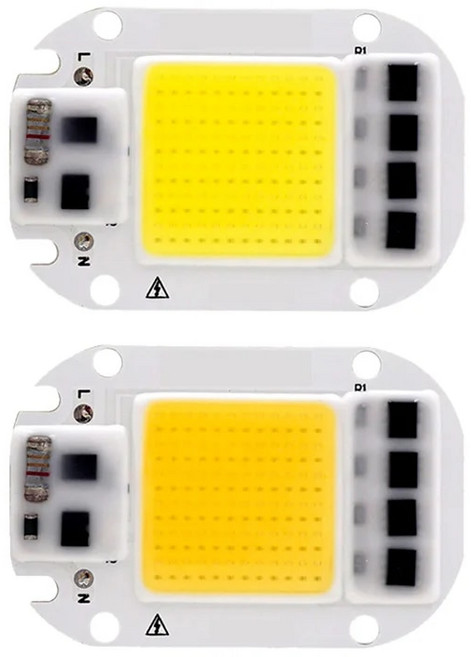 LED COB LChip 5W 20W 30W 50W Led Chips 220V Input Smart IC Driver Fit For DIY 투광 조명 스포트라이트 콜드 화이트, Warm White, 50W 220v, 01 Warm White, 1개