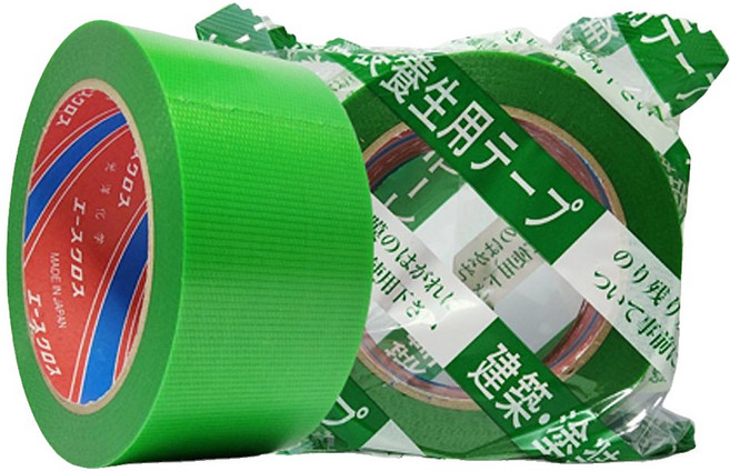 보양테이프 에이스크로스 50mmx25m 잔사 끈적이 적은 무잔사 이지컷 마스킹 바닥보양 테이프, 3.강점착 YG 초록 50mm×25m, 1개