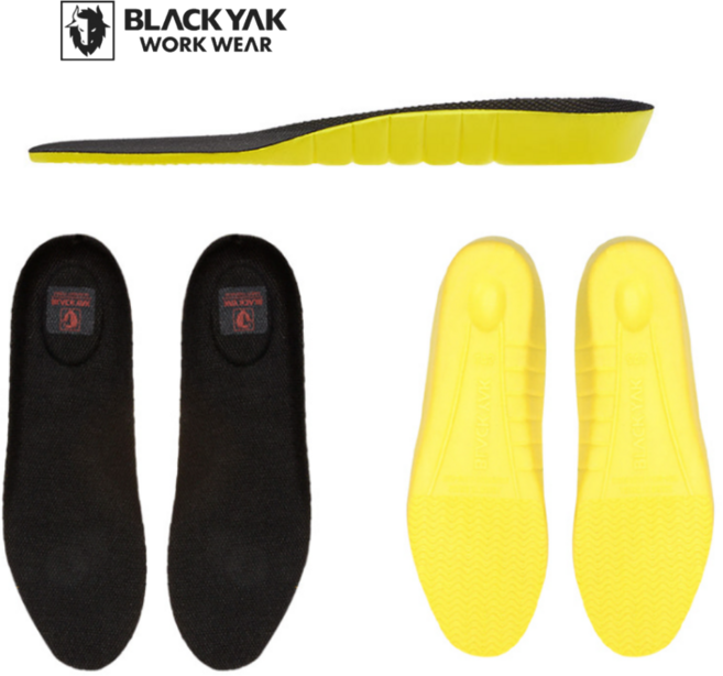 안전화깔창 인솔 BLACK YAK