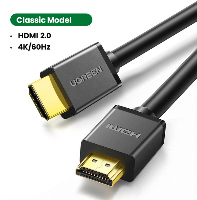 UGREEN HDMI 케이블 RTX 3080 PS4 Xbox HDMI 분배기 HDMI 스위치 Aux 이더넷 케이블 4K 3D 케이블 HDMI 용 4K/60Hz HDMI 2 0 케이, 10) Classic PVC Model - 1.5m, 1개