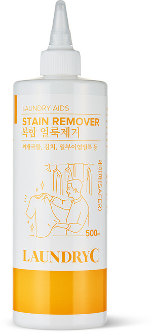 짬뽕 마라탕 김치국물 일부이염얼룩 런드리씨 얼룩제거제 세이퍼, 500ml, 1개