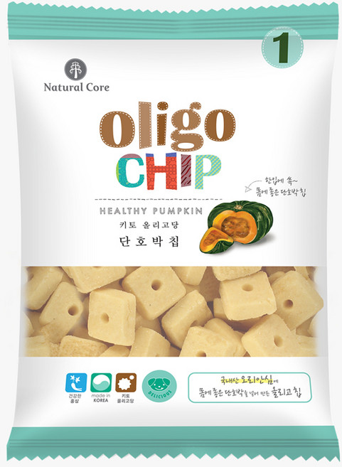 올리고칩 단호박칩 45g, 1.단호박, 1개