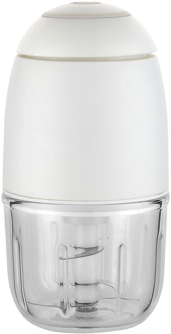 嬰兒輔食機 多功能料理機米糊攪拌器寶寶打糊機家用小型迷你絞肉, 如圖所示, 1個, 【USB充電】【三葉刀】月光白