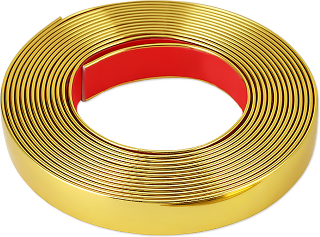 리빙로드 포인트 PVC 접착식 몰딩 띠 테이프, 골드