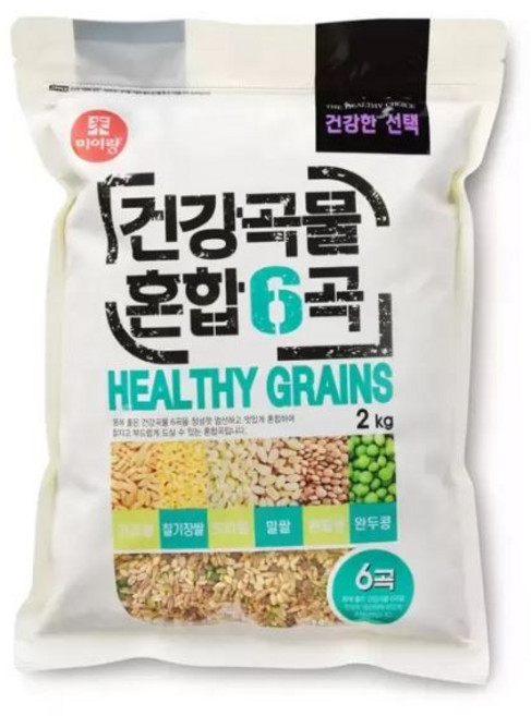 두보식품 건강곡물 혼합 6곡, 2kg, 5개
