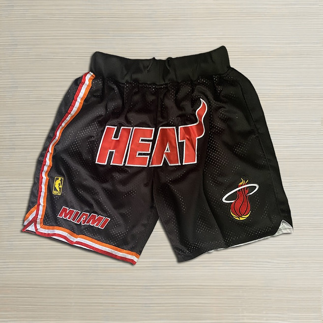농구반바지 NBA 농구바지 쇼츠 5부 유니폼 운동복, 1, 히트 블랙