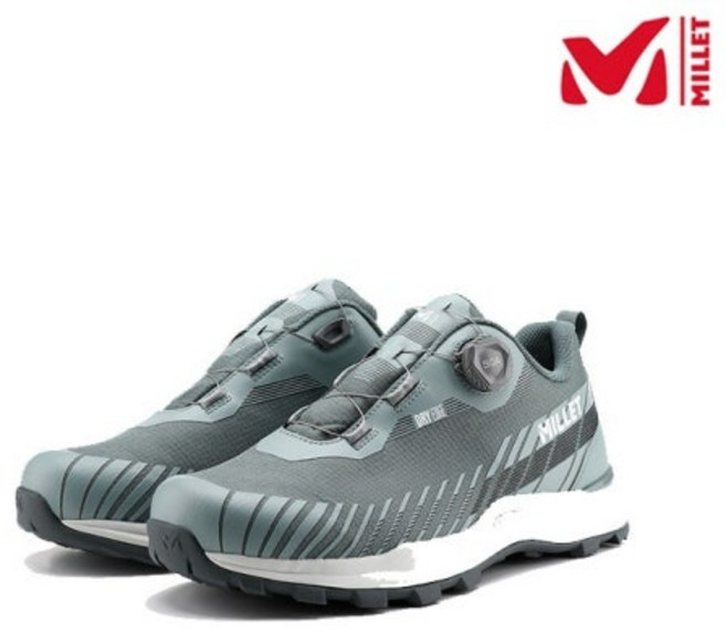 밀레 -MILLET- 남자 DRY EDGE 방수원단 예쁜컬러감으로 트레킹과 일상생활에적합하며 접지력이 우수한 포니 트레일 BOA 'MXTSB925' (구매시 사은품등산양말증정)