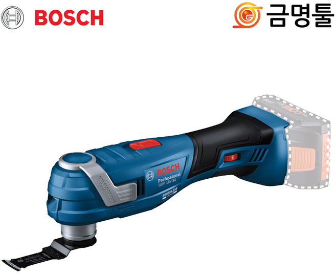 보쉬 GOP18V-34 충전만능컷터 18V 본체 6단 속도조절 무선 멀티커터 스타락 스냅인, 1개