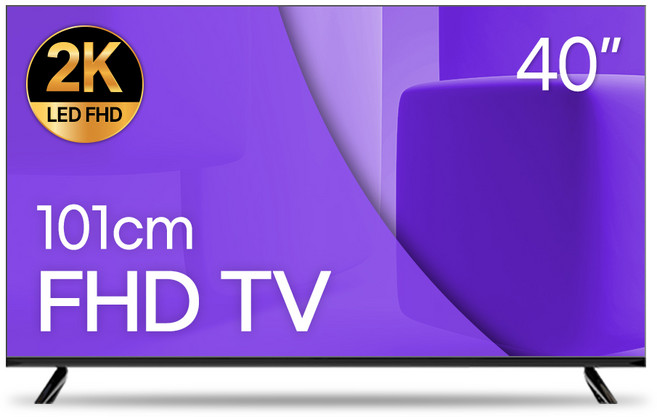 와우피프티 101cm(40인치) FHD LED TV 중소기업 스탠드 벽걸이 대형 소형, 방문설치, 벽걸이형, 40FHD, 100cm(40인치)