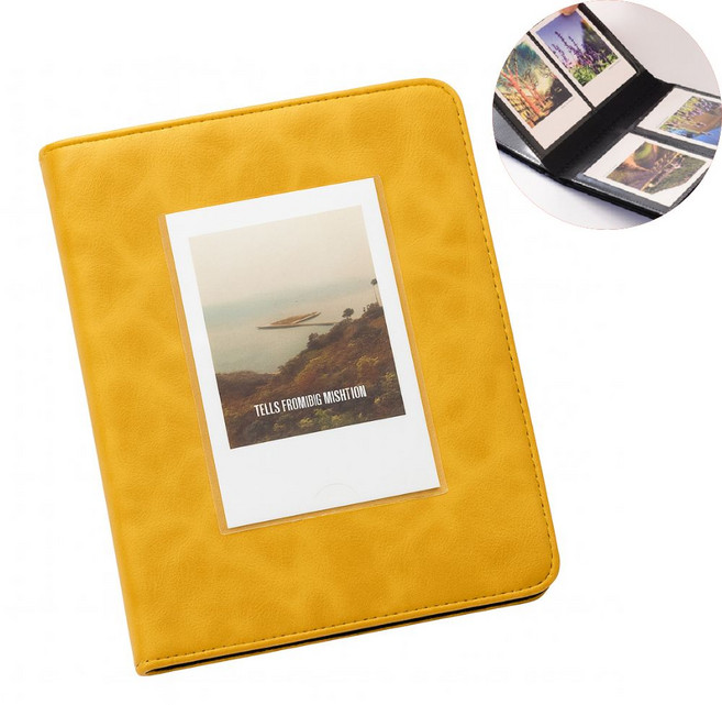 포카바인터 빈티지 포토북 포토카드 64매, 빈티지 옐로우