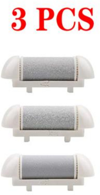 굳은살제거기 발뒤꿈치각질제거 단단한 각질 굳은살 제거제 리필 교체 롤러 전기 발 파일 관리 도구 헤드 페디큐, 1) 3PCS (그레이)