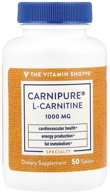 The Vitamin Shoppe Carnipure® L-Carnitine 1 000 mg 50 Tablets, 1000 mg, 1개, 50정 - 쿠팡