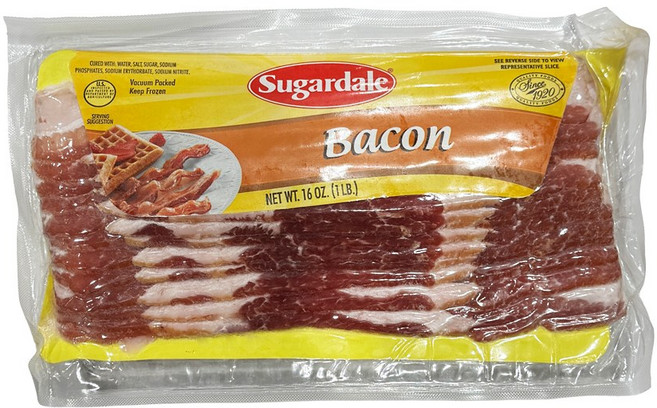 푸드올마켓_ 슈가데일 베이컨 454g /냉동, 1개