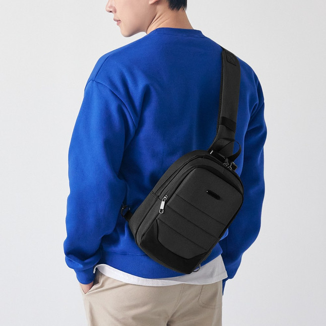 빅터 유럽여행 도난방지 가방 잠금장치 슬링백 해외 여행용 크로스백