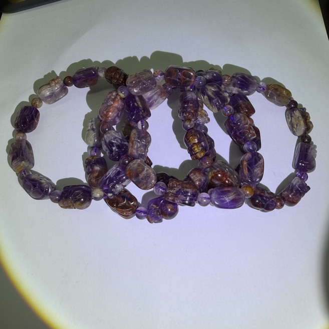 紫水晶雕刻貔貅手鍊