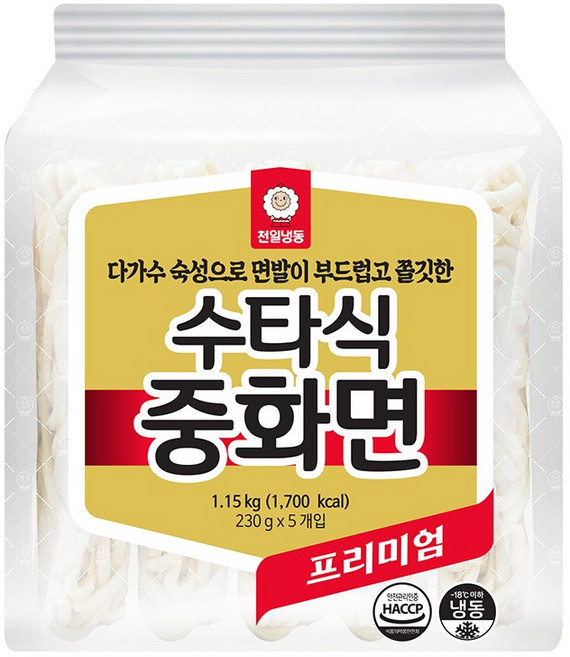 원하프수타식중화면 230Gx5입/천일, 1.15kg, 1개