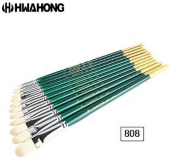 화홍 808F 유화붓 아크릴붓 필버트붓 7본세트 낱개 / 옵션선택, 30호
