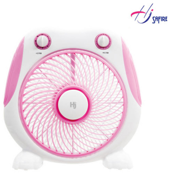 사파이어 동글이 미니 박스팬 박스형 선풍기 앉은뱅이 낮은 바닥 발풍기 HJ-25FP HJ-25FB