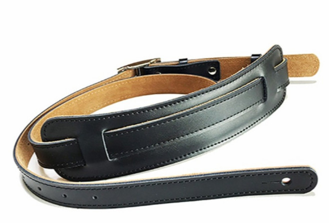 코네임 통기타 멜빵끈 어깨끈 가죽 기타 스트랩 블랙, 15개