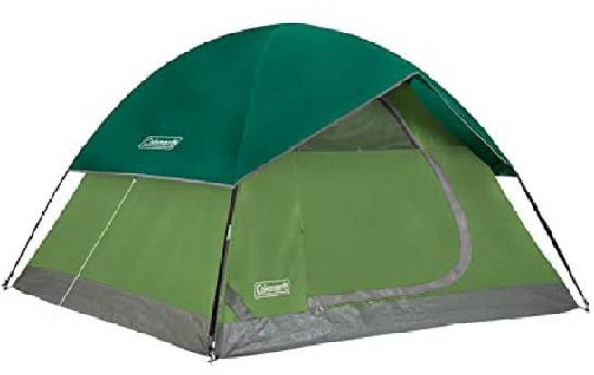 콜맨 썬돔 초특가 초경량 백패킹 방수 텐트 (2인용 / 3인용 / 4인용 / 6인용) Coleman Sundome 캠핑 하이킹 경량 방수 텐트, 3인, 스프루스 그린