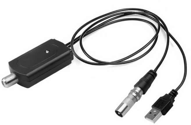 고이득 저잡음 HDTV 안테나 앰프 USB 실내 미니 디지털 TV 안테나, 1개