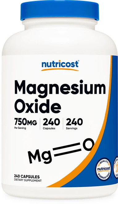 뉴트리코스트 마그네슘 옥사이드 750mg, 1개, 240캡슐, 240정 - 쿠팡