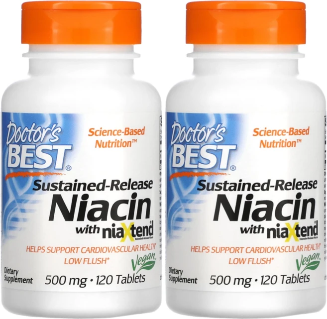 닥터스베스트 서방형 니아신 비타민B3 500mg 120정 2통 - 쿠팡