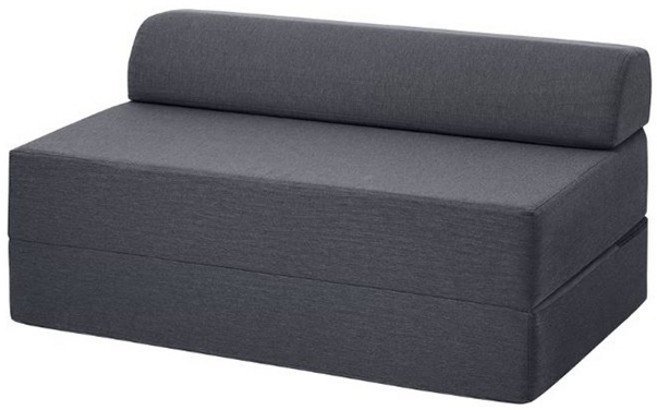 이케아 NYKIL 심플한 2인용 소파베드/침대, 다크그레이