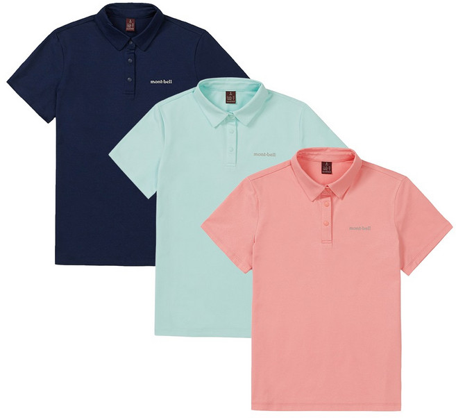 몽벨 여성 기본 카라 반팔 티셔츠