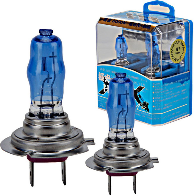 자동차 헤드라이트 100W 헤드 전구 6000K 원래 H7 램프 밝은 HOD 12V 자동 할로겐 크세논 화이트 라이트, H1, 1개