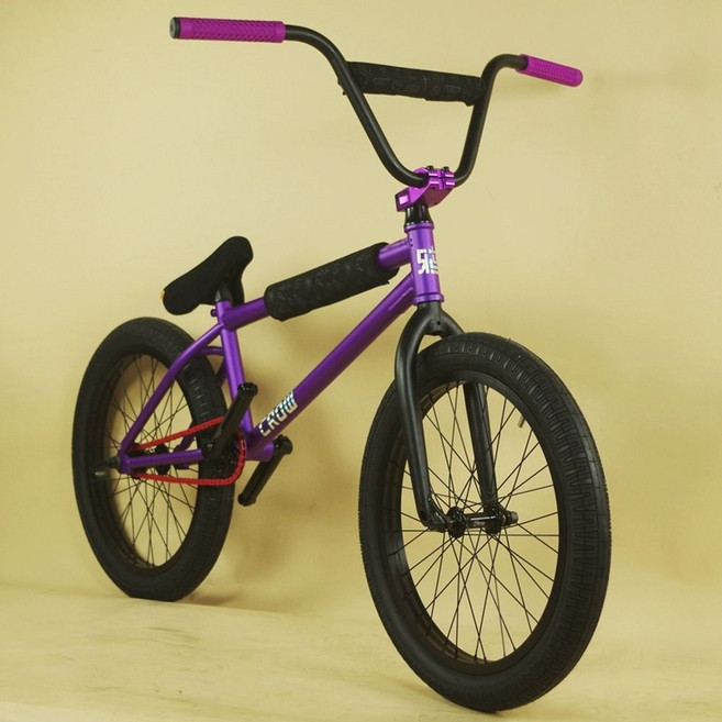 묘기 자전거 bmx sunday 20인치 익스트림, 1. 보라색 후브레이크, 1개
