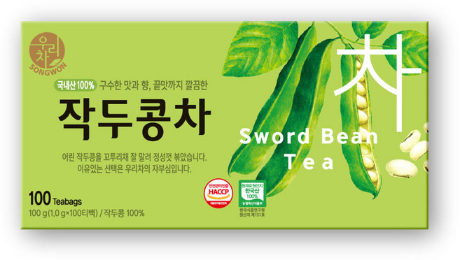 우리차 작두콩차, 1g, 100개입, 1개