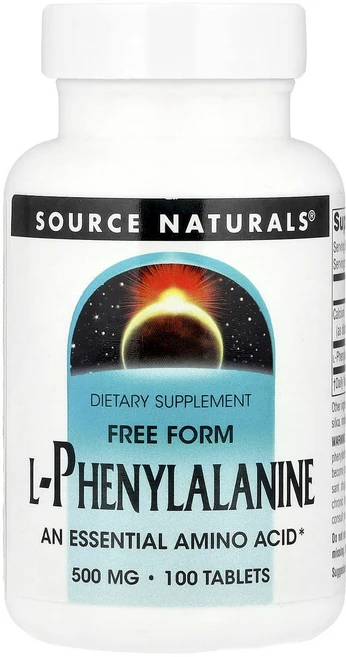 소스네츄럴스 L-페닐알라닌 500 mg 100 타블렛, 6개, 100정 - 쿠팡