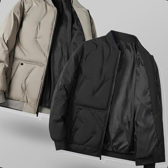 양면착용 항공점퍼 집업 방한 리버시블 누빔 캐주얼 겨울외투 남성 카키 네이비 블랙 데일리