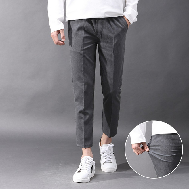 후앙스 사계절 스판 밴딩 9부 슬랙스 팬츠 ABCP-6264