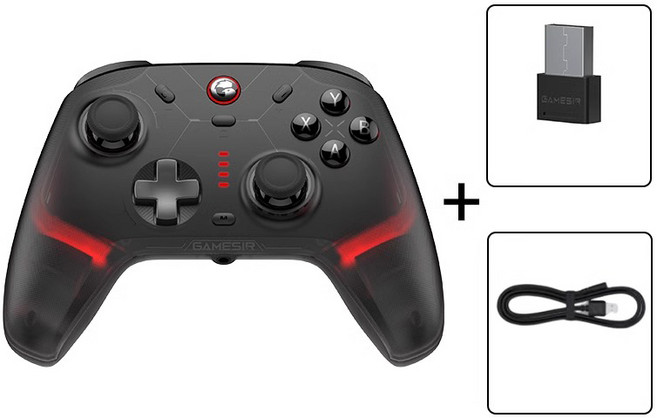 [CTK] 게임써 사이클론2 GameSir Cyclone 2 게임패드 무선 블루투스 컨트롤러 안드로이드호환 건은신화 오공지원 1개 본품+충전지지대 블랙, 본품 블랙, 본품 블랙 × 1개