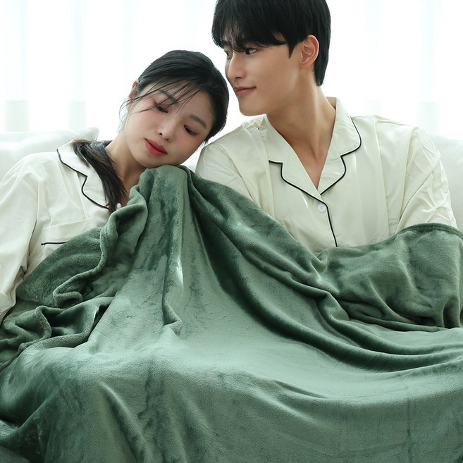 애플민트 프리미엄 고급 다용도 부드러운 고밀도 극세사 담요