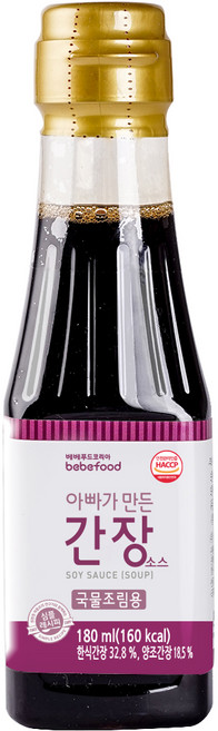 베베푸드 아빠가 만든 간장 소스 국물조림용, 180ml, 1개, 깊은맛