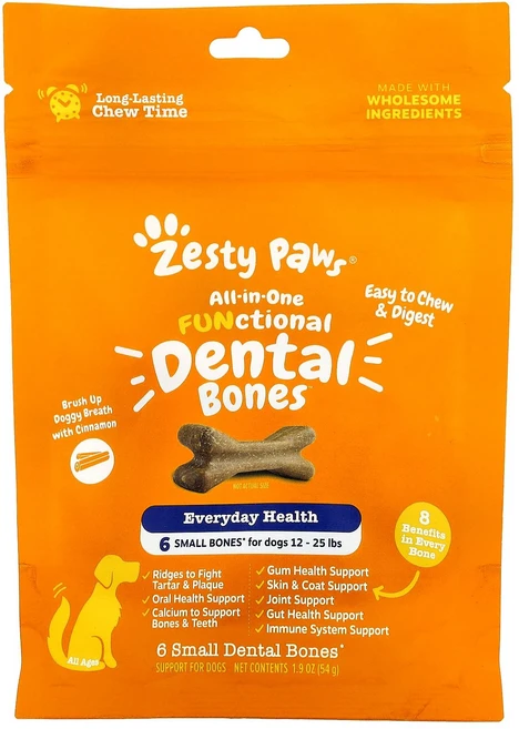 제스티포즈 올인원 기능성 반려경 치아 및 뼈 영양제 모든 연령대 계피 맛 6개들이 54g (1.9온스), 6 Count - 쿠팡