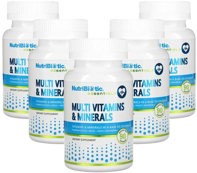 뉴트리바이오틱 필수 영양소 종합비타민 및 미네랄, 90정, 5개 - 쿠팡