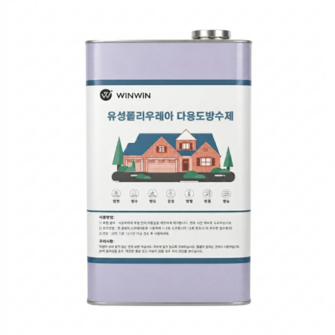 윈윈테크놀로지 유성 폴리우레아 다용도방수제, 1개, 1L, 투명