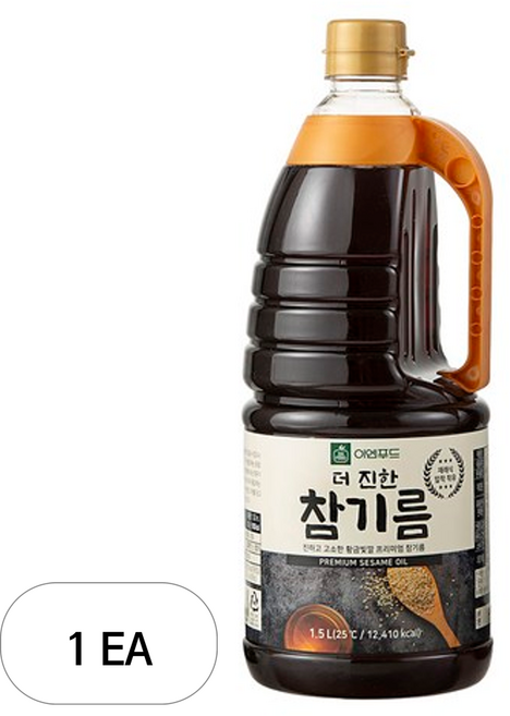 이엔푸드 더진한 참기름, 1개, 1.5L
