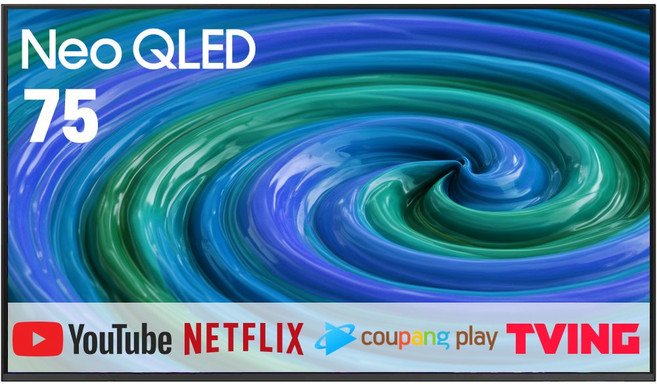 삼성 75인치 네오 큐엘이디 NEO QLED 4K UHD 유튜브 넷플릭스 미러링 스마트 TV 75QN85, 방문설치, 벽걸이형