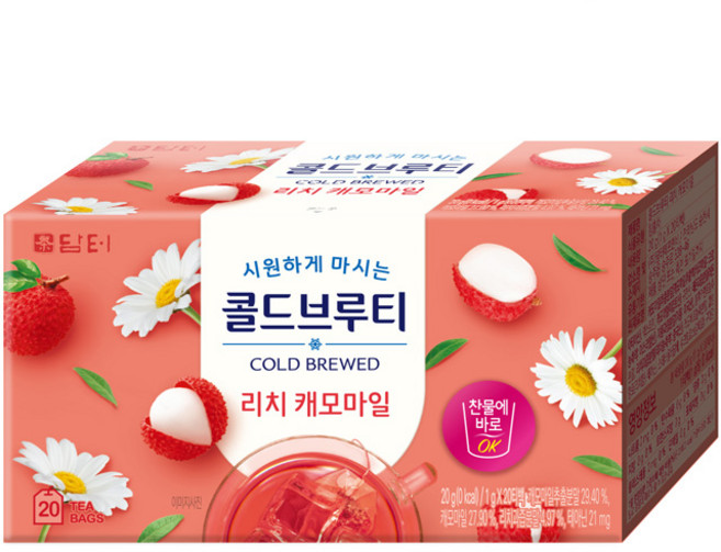 담터 콜드브루티 리치캐모마일, 1g, 20개입, 1개