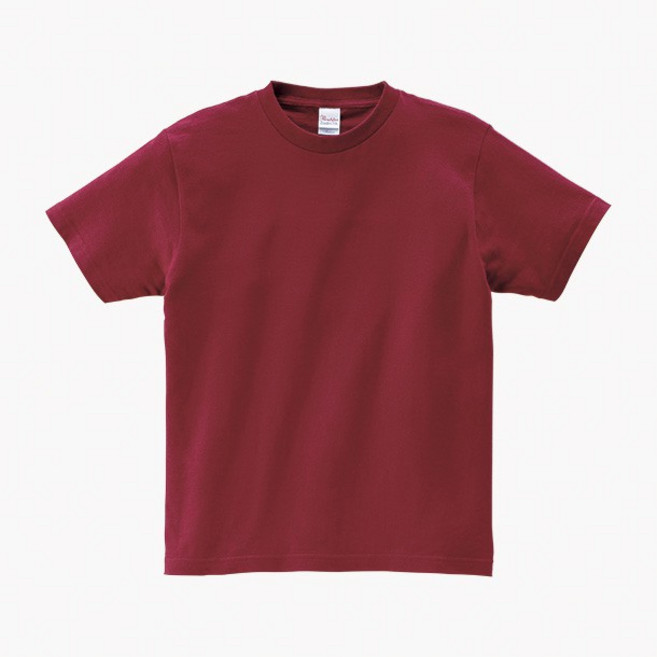 Printstar 085-CVT 圓領短袖純棉素T, 112 酒紅