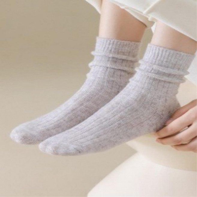 울양말 중목 골지 베이직 기본 장목양말 크루양말 슬랙스양말 여성중목양말 여성스러운 하프삭스 긴목양말