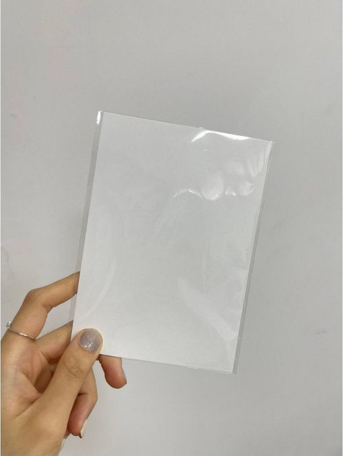 Fion 雪柔象牙卡 賀卡 明信片 230磅 10.5x14.8cm 50張, 1個, A6用-透明OPP平口袋-50個