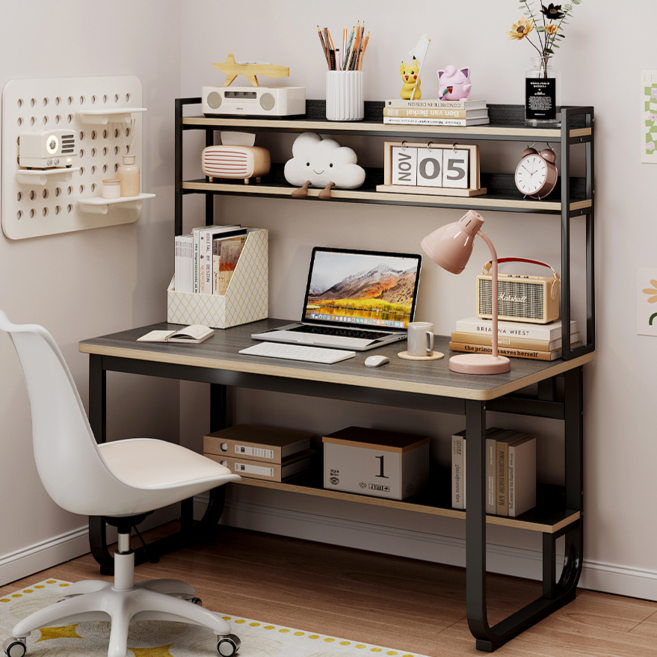 하이피러브 입시 공부 독서 수납 선번형 컴퓨터 책상, 블랙1200